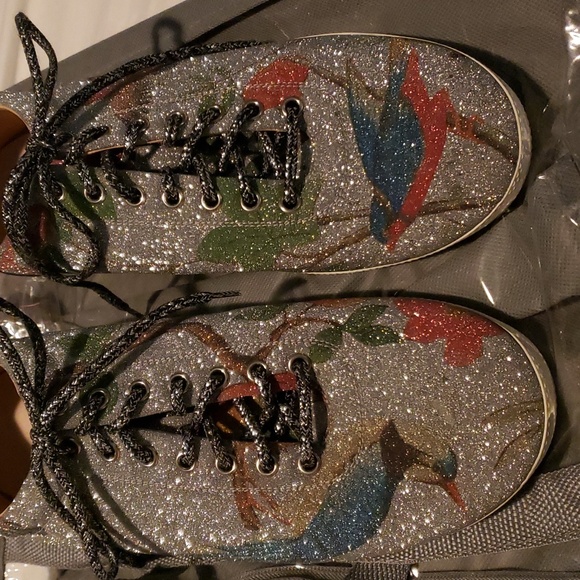 Gucci Unisex/M 10/W11 Tian glitter sneakers to beat all sneakers - Picture 7 of 9